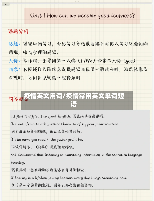 疫情英文用词/疫情常用英文单词短语-第3张图片